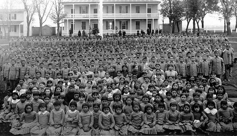 Children of Oglala Lakota leaders attended the first class at the Carlisle Indian Industrial School in Carlisle, Pennsylvania in 1879.