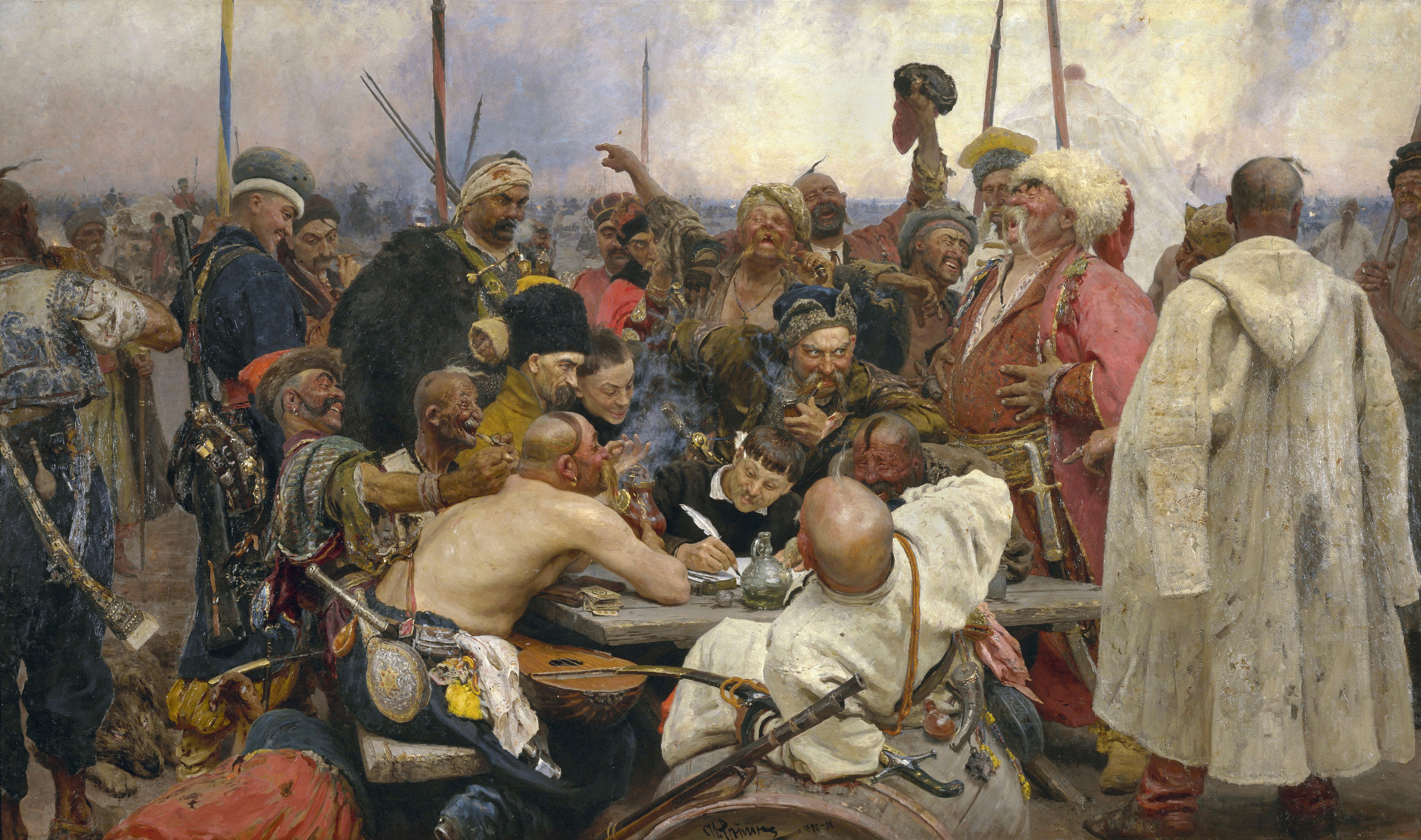 Reply of the Zaporozhian Cossacks (Ilya Repin)