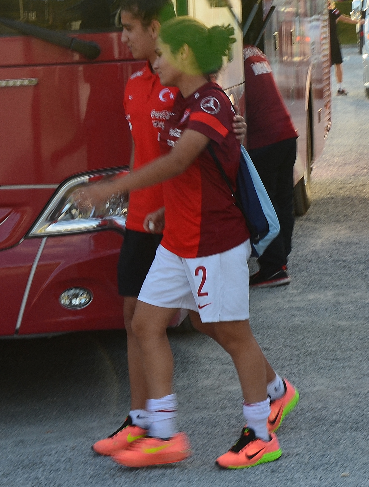 Rabia Civan for Turkey women's U-17 team after the 2016 UEFA Women's Under-17 Championship qualification match against Ireland.
