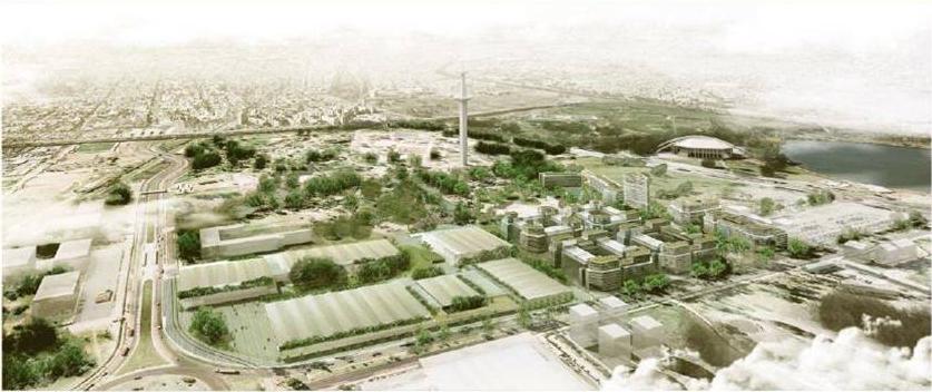  Future Olympic Park for Buenos Aires 2018. The future Predio Ferial Olímpico is on the left and the Youth Olympic Village (YOV) next to it.