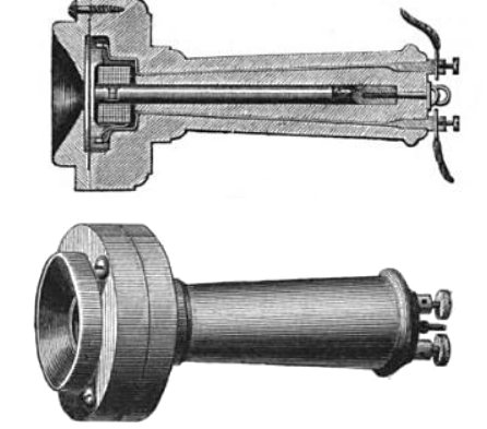"Butterstamp" telephone handset of 1877 "Butterstamp" telephone handset of 1877