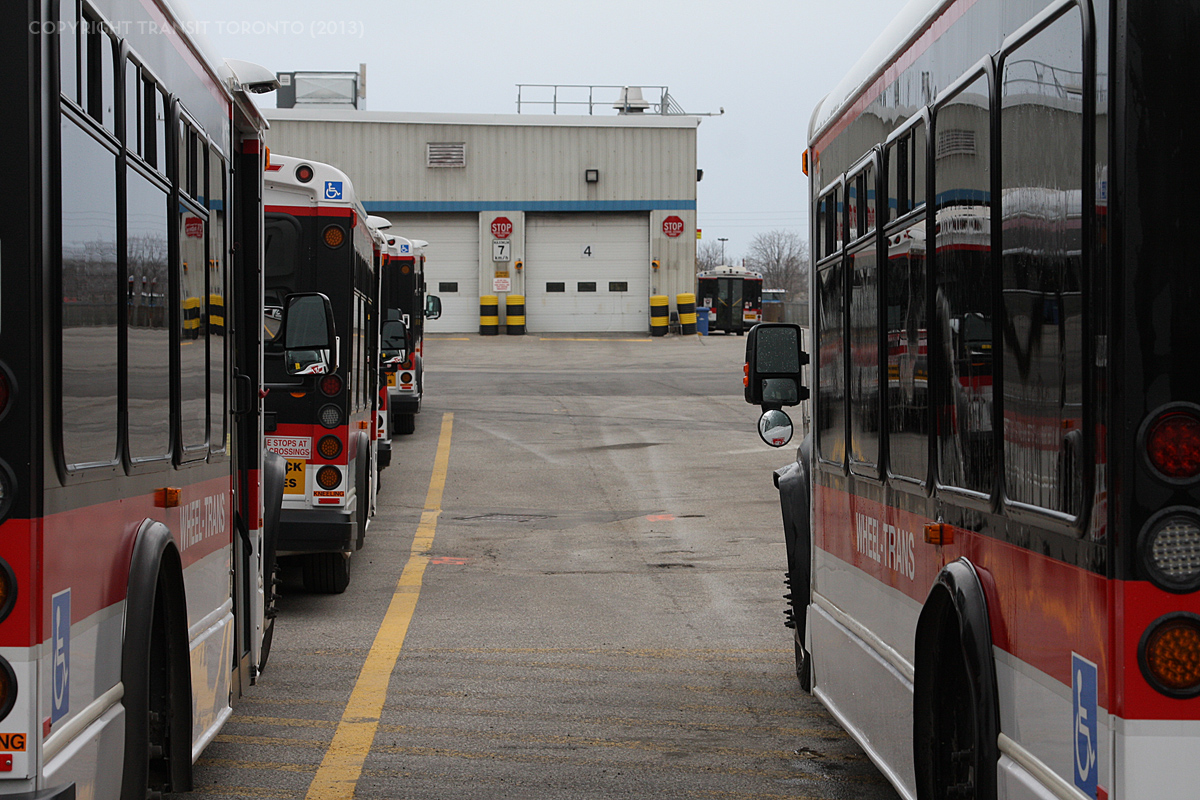 Wheel-Trans vehicles at Lakeshore