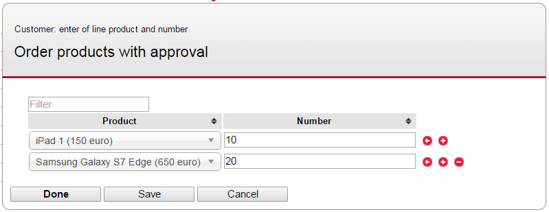 Form1 - Enter order lines by customer