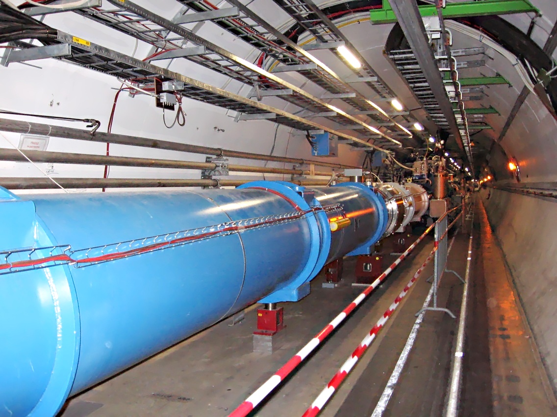 The LHC duct can be filled with oscillating 'photoelectrons' surrounding accelerated protons.