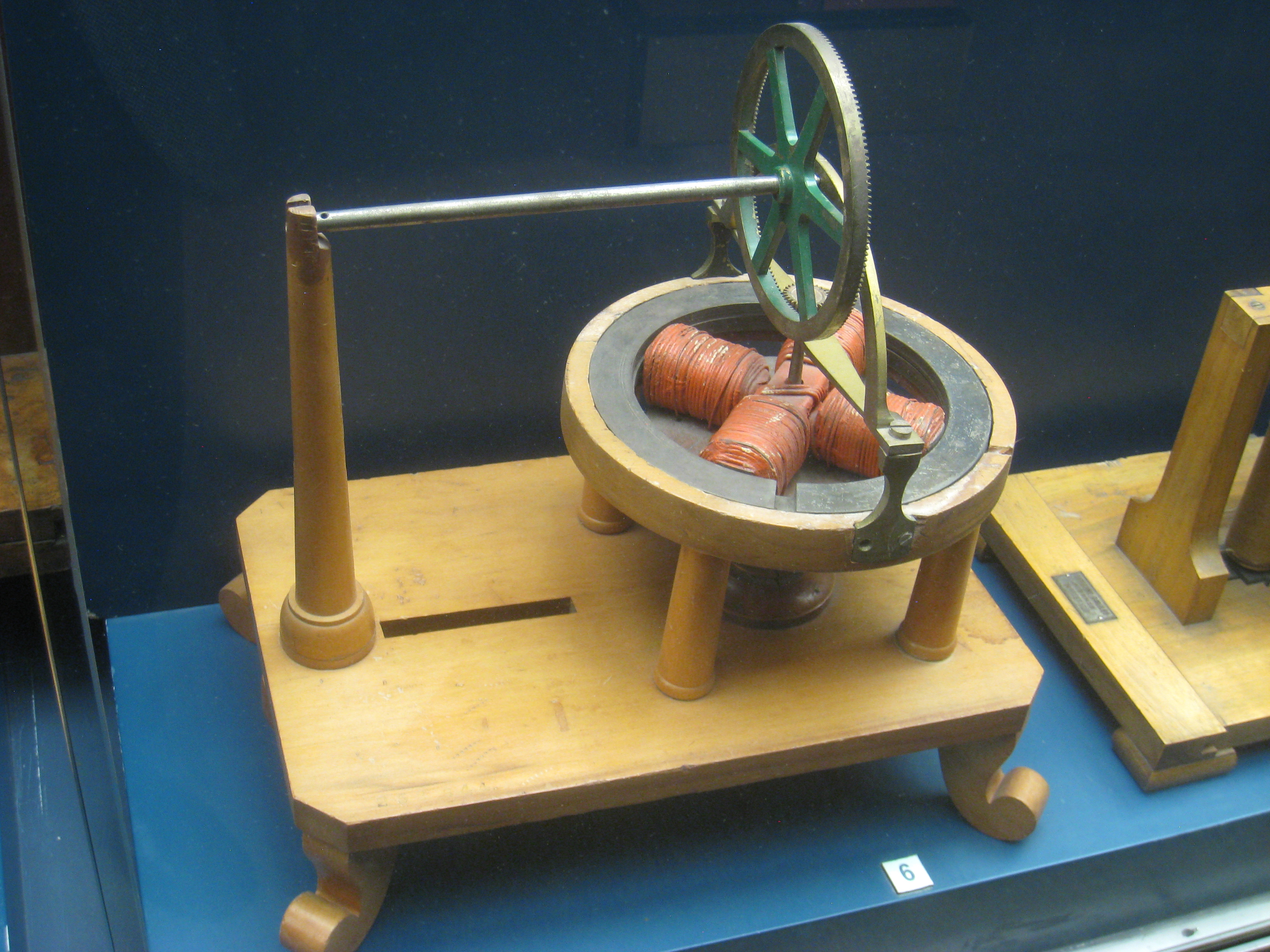 Thomas Devenport electric motor, patent model 1837