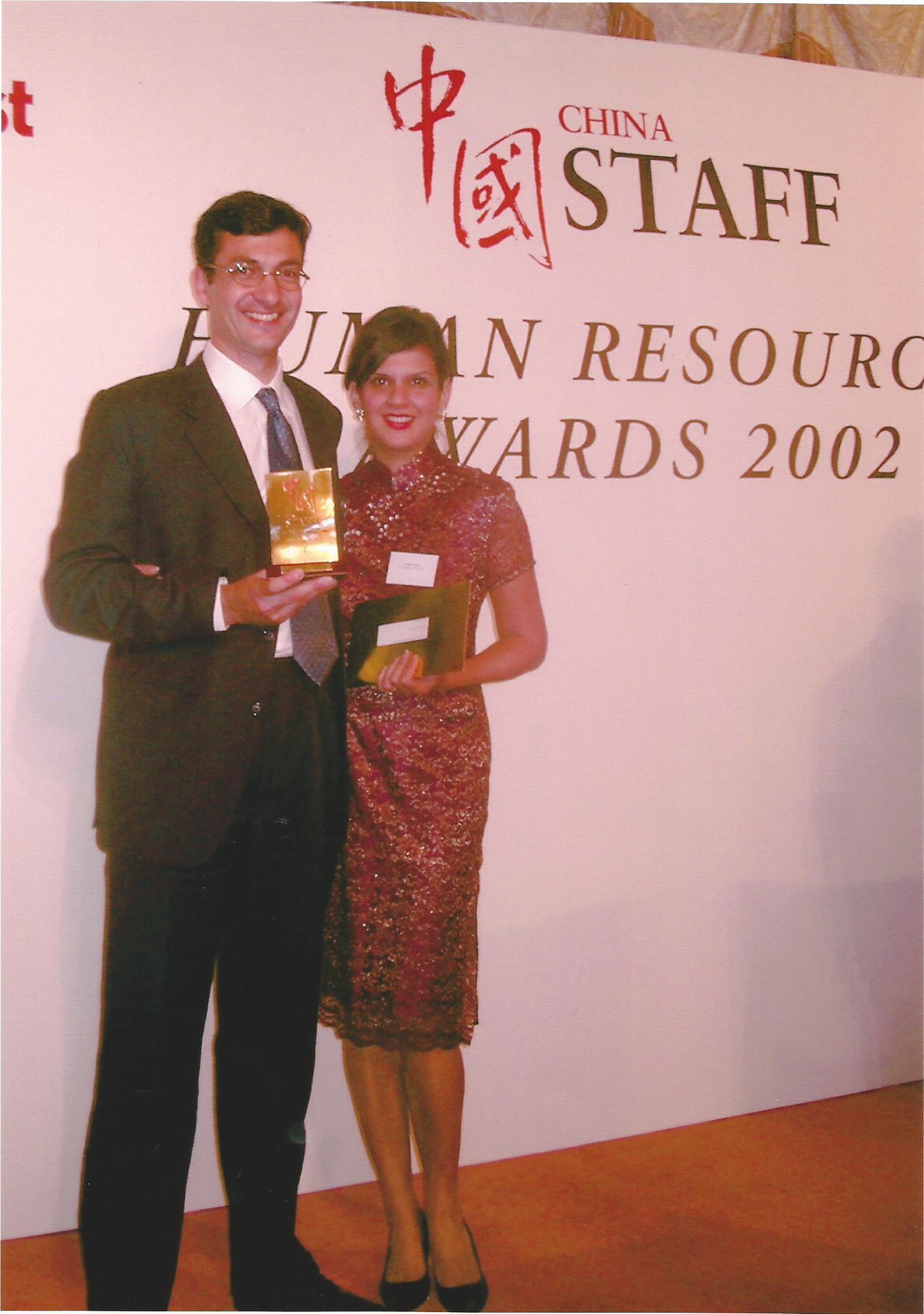 Cumberland with his wife and co-founder of St. George's Consulting, receiving the 2002 China Staff Magazine HR Award for their firm at Hong Kong's Ritz Carlton|thumb|left|Cumberland with his wife and co-founder of St. George's Consulting, receiving the 2002 China Staff Magazine HR Award for their firm at Hong Kong's Ritz Carlton Hotel.