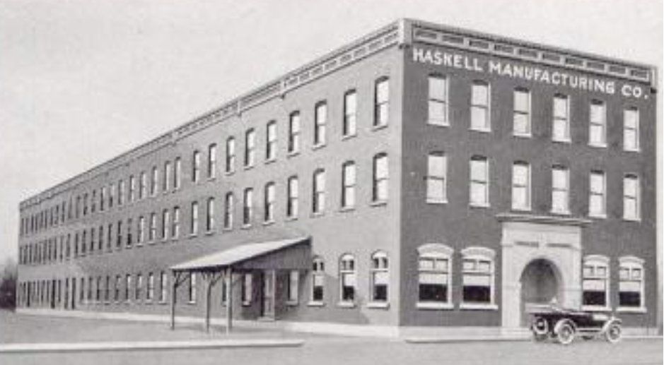 Circa 1917 Haskell Manufacturing Company building at 801 N. Rowe Street in Ludington