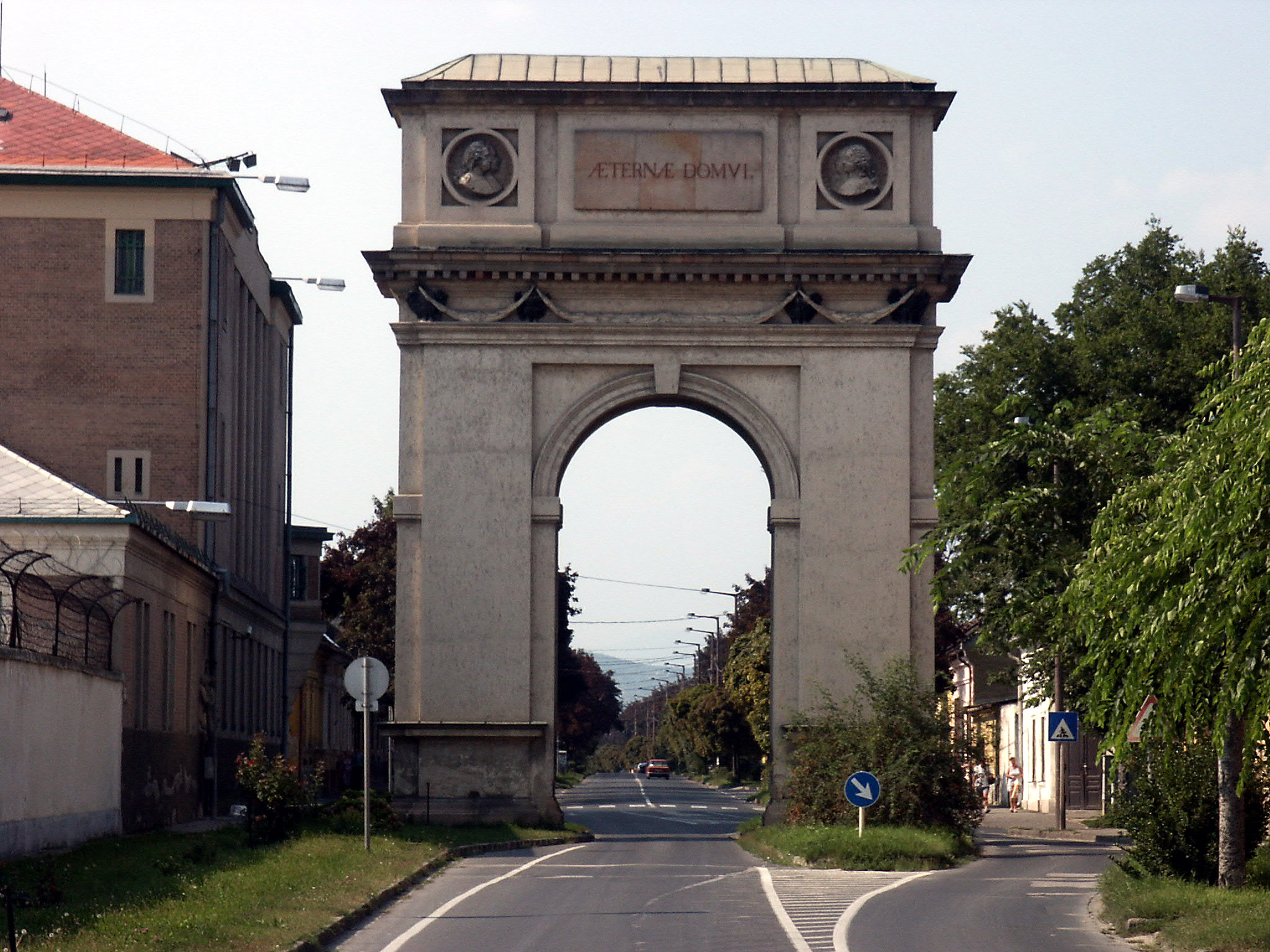 The Arc of Triumph was built for Empress Maria Theresia's visit in 1764