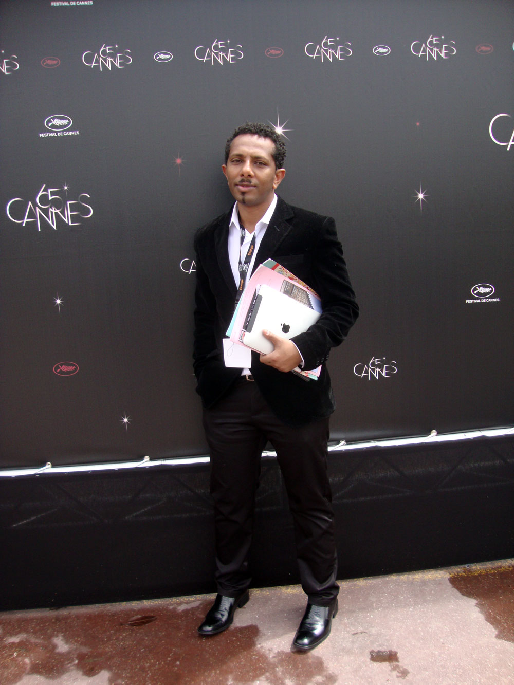 Henok Mebratu participating at the 65th Cannes film festival.