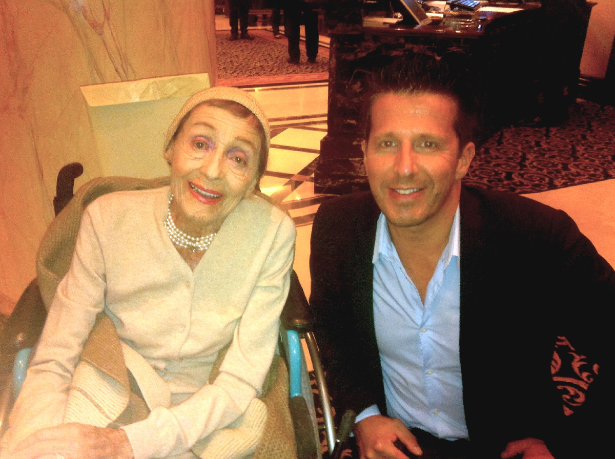 Luise Rainer & Paul Baylay at the Ritz Carlton Hotel in Berlin, 2011