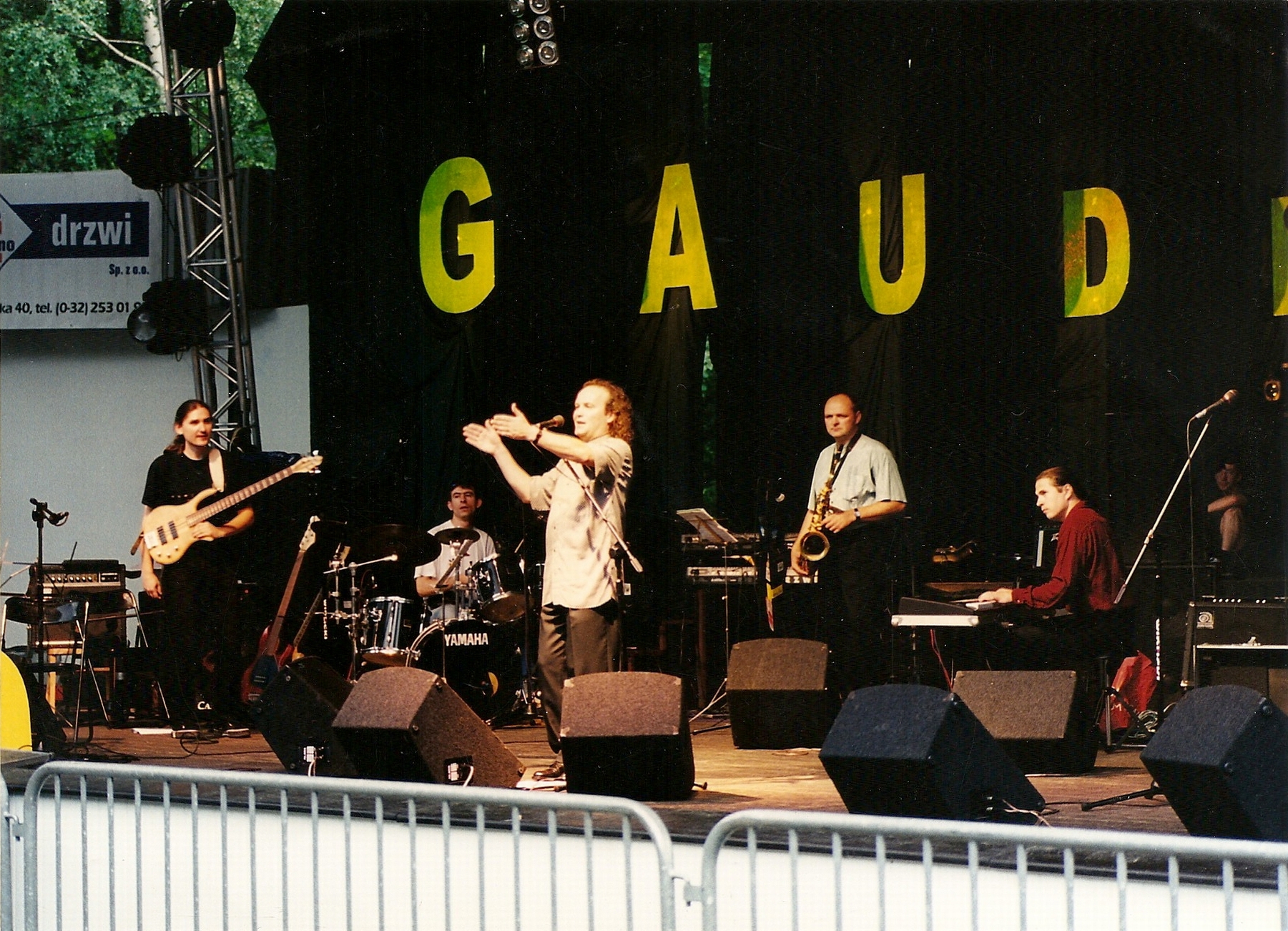 Janusz Cedro with a band during the "Gaude Fest" Festival Janusz Cedro with a band during the "Gaude Fest" Festival