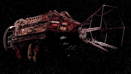The current Red Dwarf introduced in Series X, a shortened version of the re-mastered redesign
