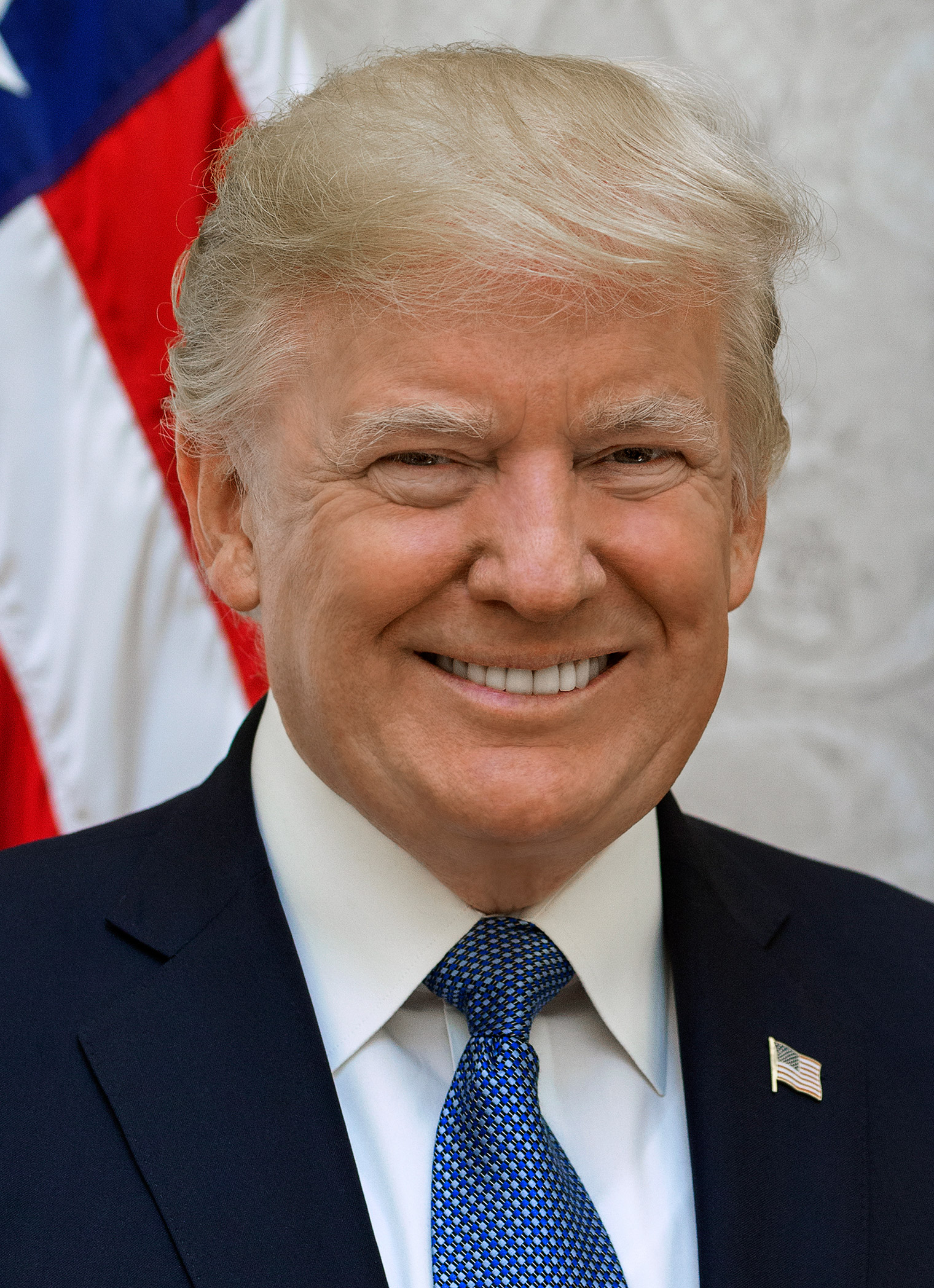 The incumbent president Donald Trump.