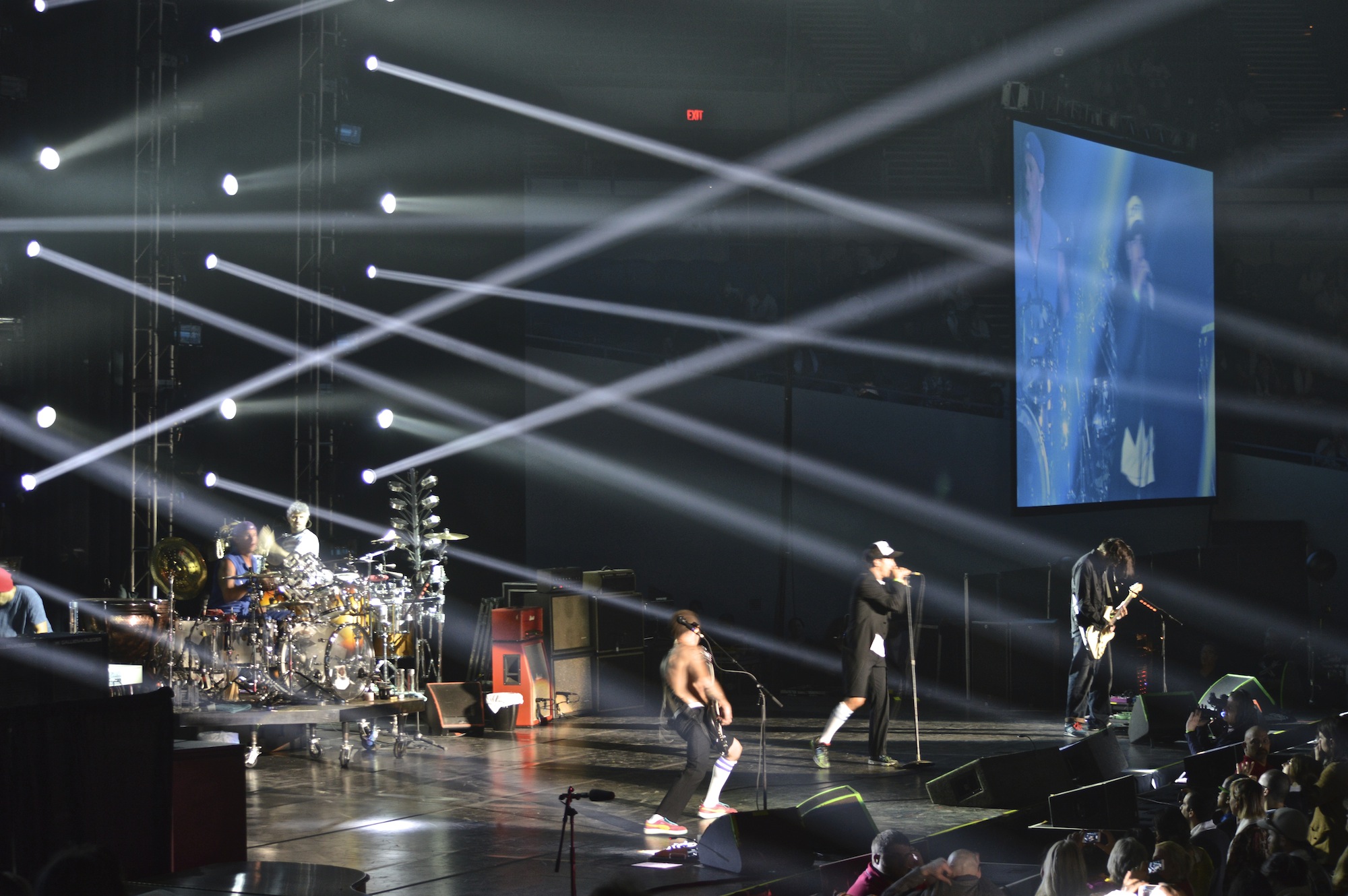 Red Hot Chili Peppers became the first major headlining act to stage a concert at the Vector Arena.