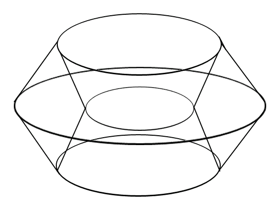 One perspective projection of the Cubinder. One perspective projection of the Cubinder.
