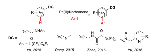 Norbornene-mediated meta-C-H activation summary