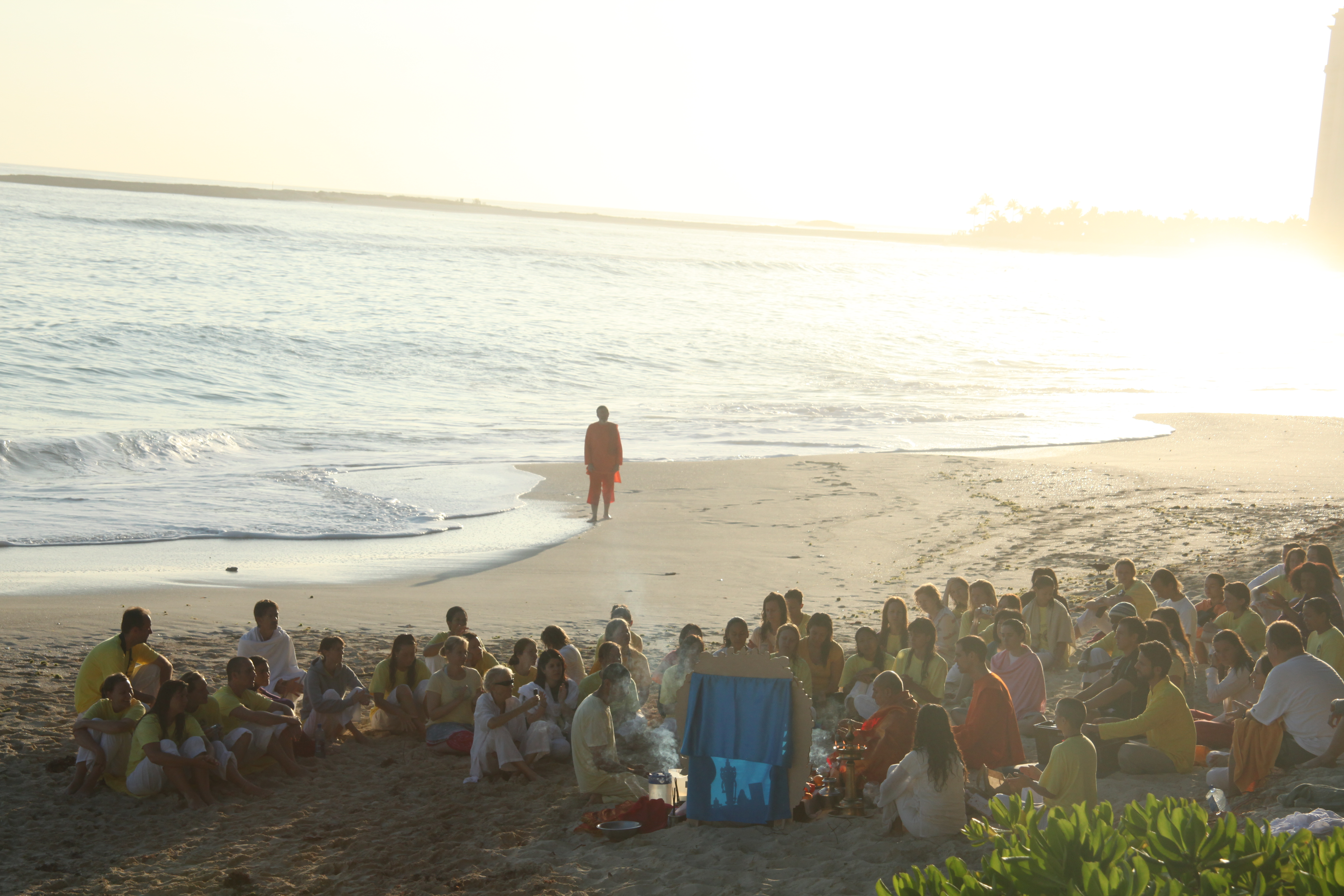 Puja on the beach