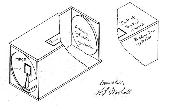 Wolcott reflector mirror camera diagram of patent No. 1,562