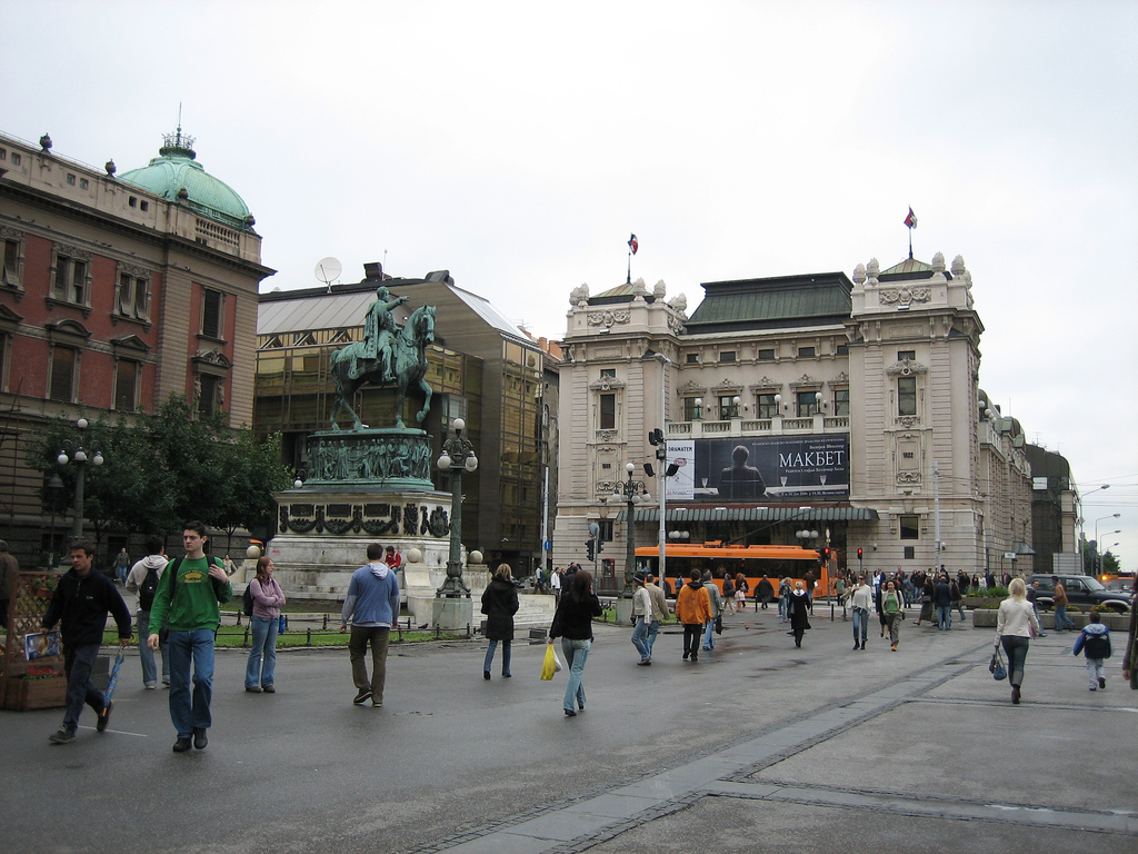 Republic Square, where the assassination attempt on 