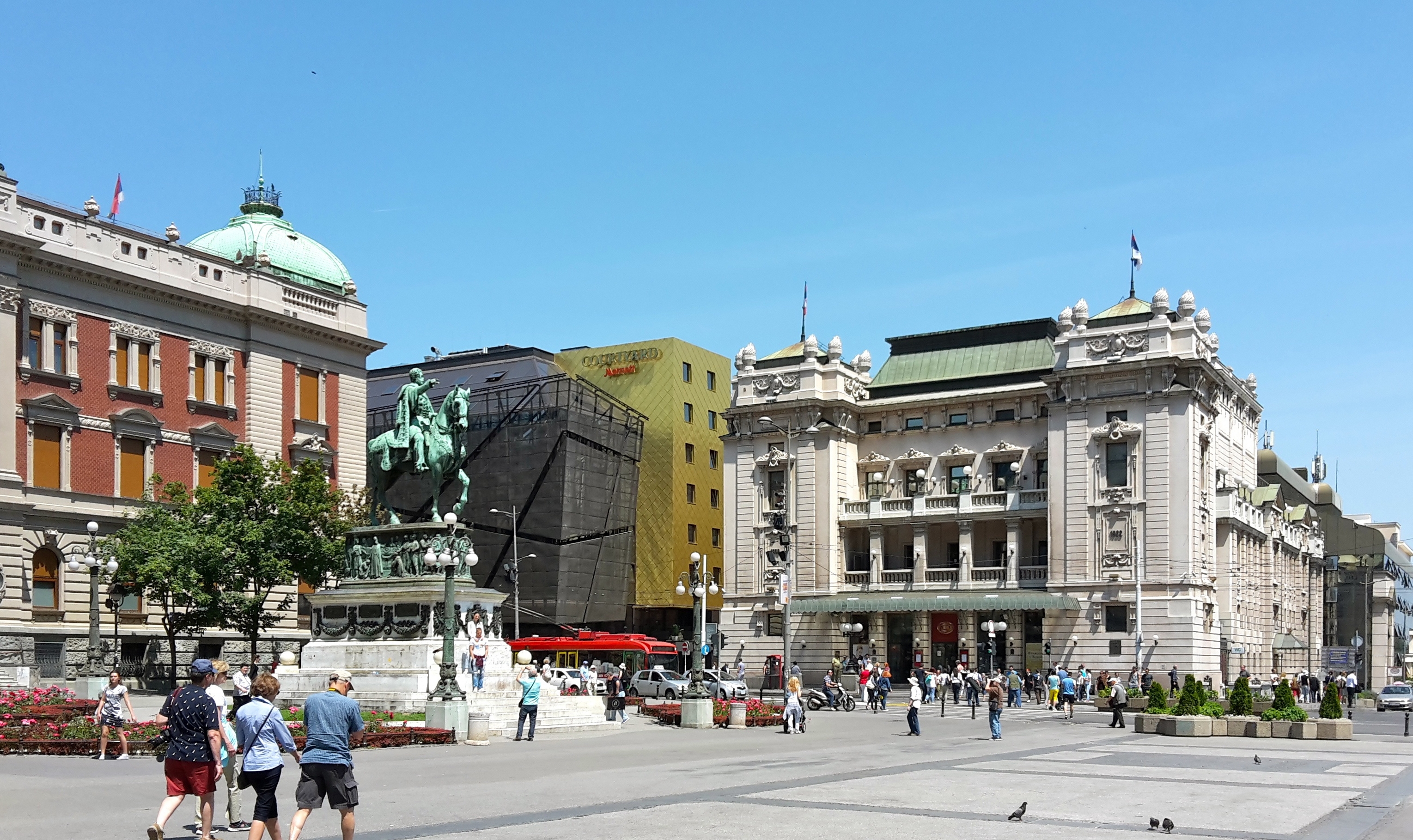 Republic Square where the assassination took place 