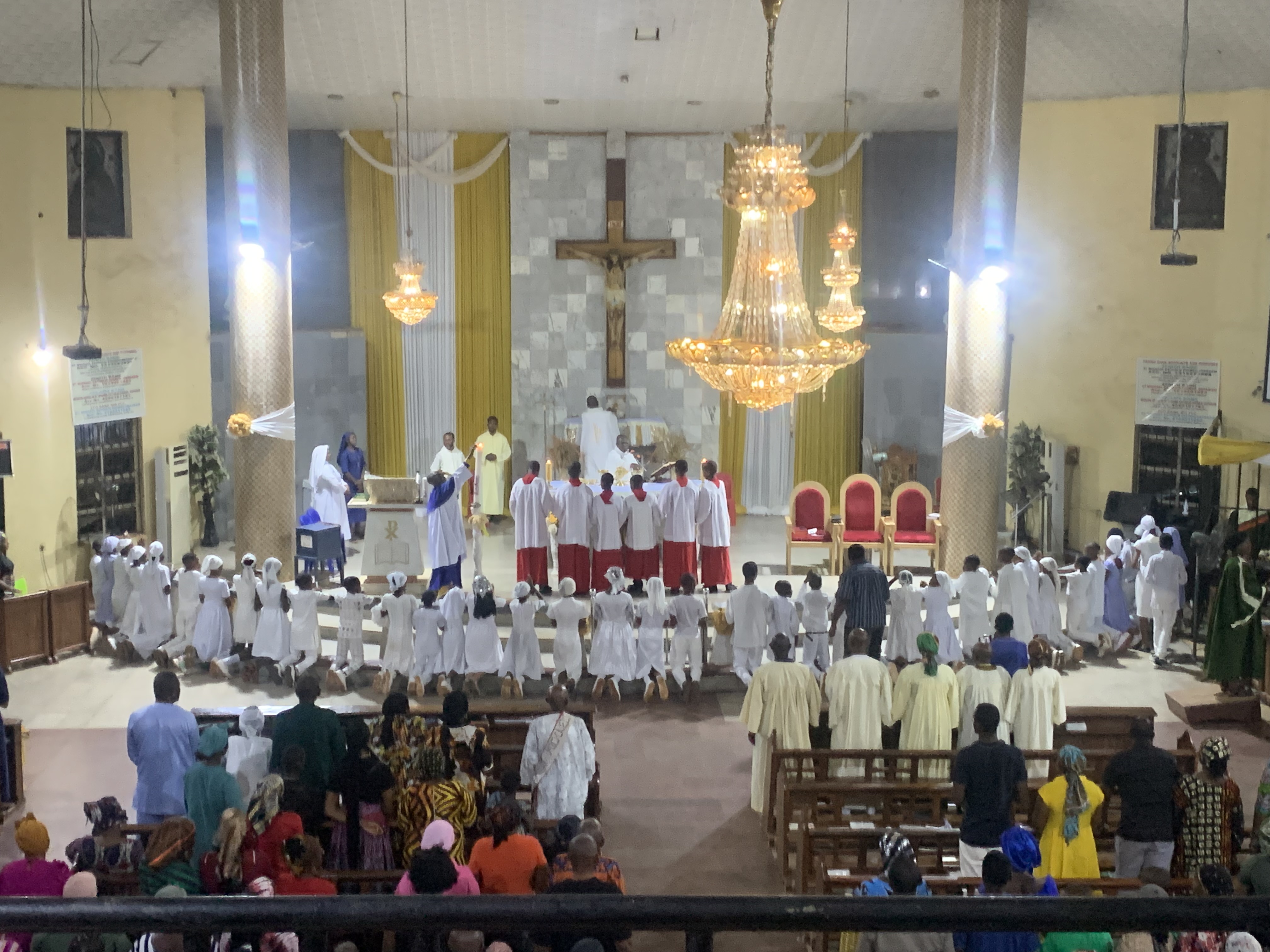 Blessing of the Catechumens during Easter in Nigeria