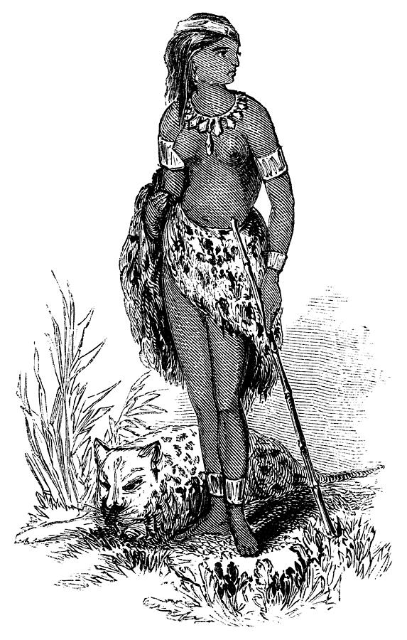 Miskito Sukia with a Jaguar - 19th century.