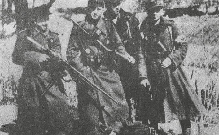 Members of the assault platoon at "Ciąg's"
