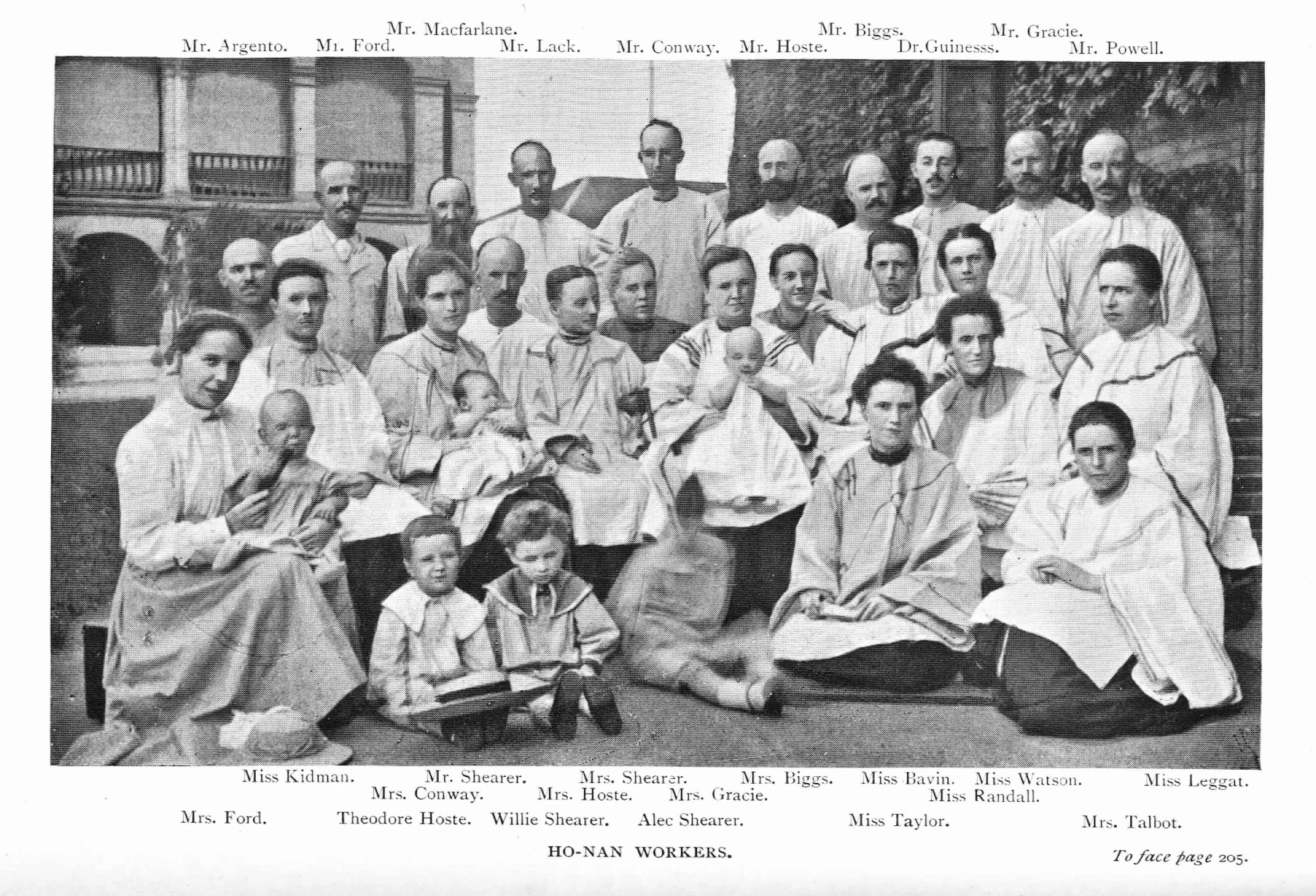 A photo of one of the parties of missionaries from Henan that escaped the Boxer rebellion.