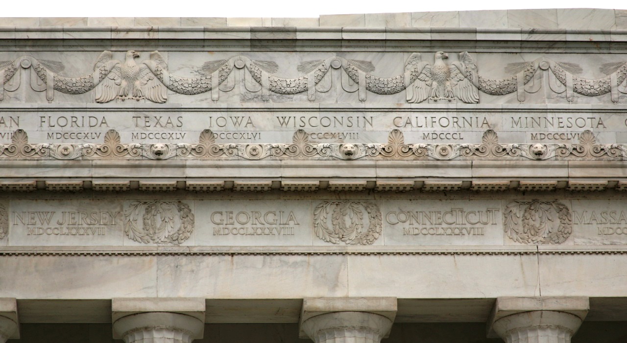 Detail of the Memorial's friezes