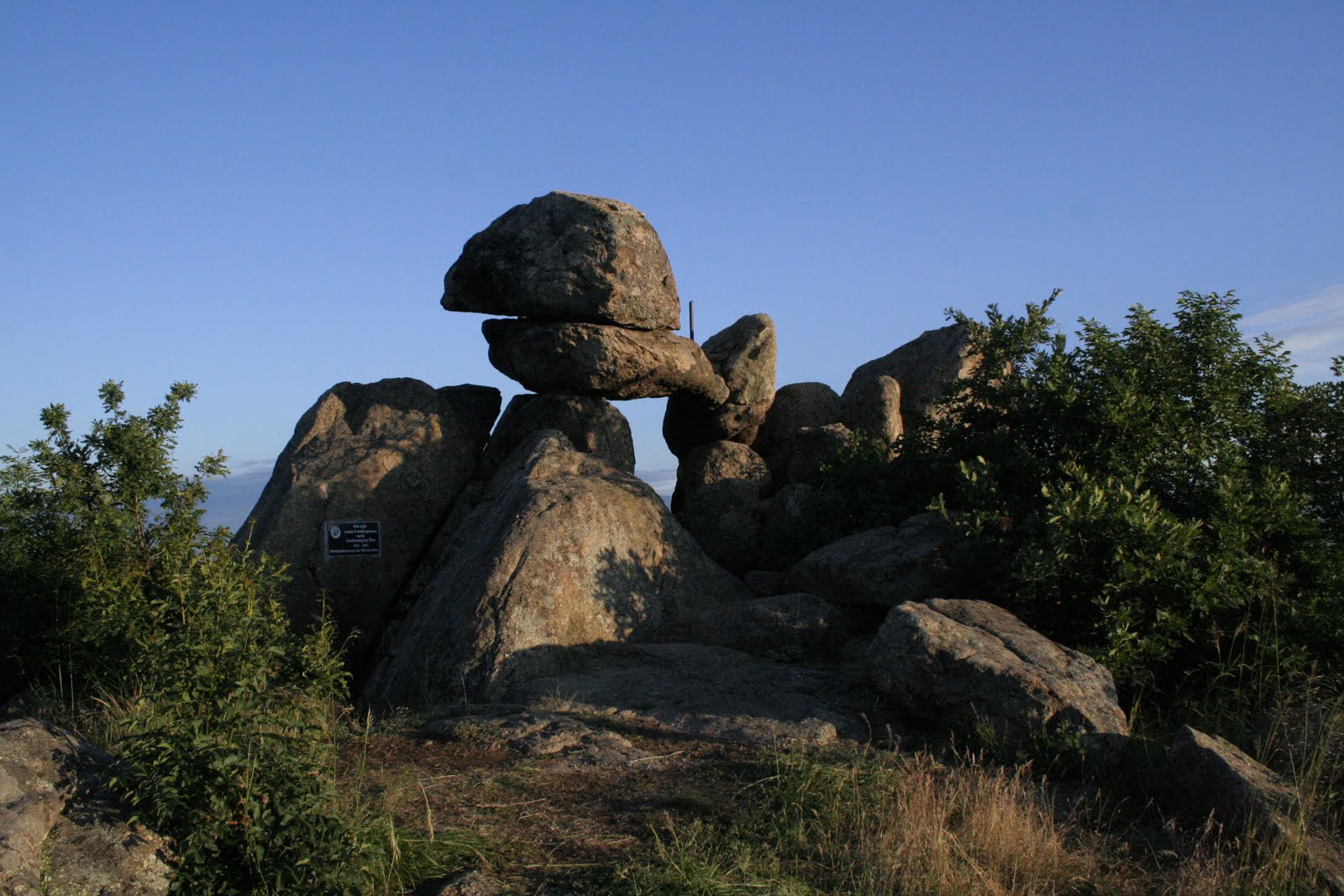 The megalith above Buzovgrad, locally known as the "Gate of the Goddess"