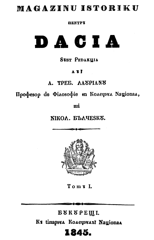 Historical Magazine For Dacia