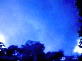 The tornado as it crosses McCarthy road