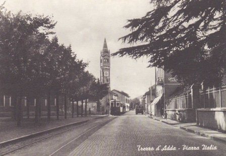 Trezzo, track in Piazza Italia Trezzo, track in Piazza Italia