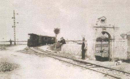 The junction for Torre Faro in a classic period photograph
