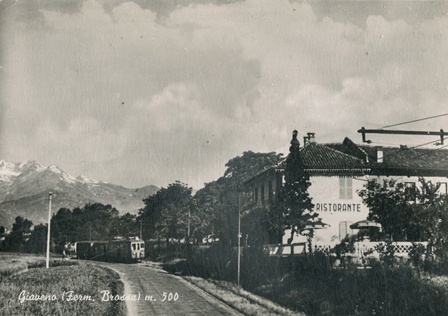 Giaveno, electric train at the Brossa stop