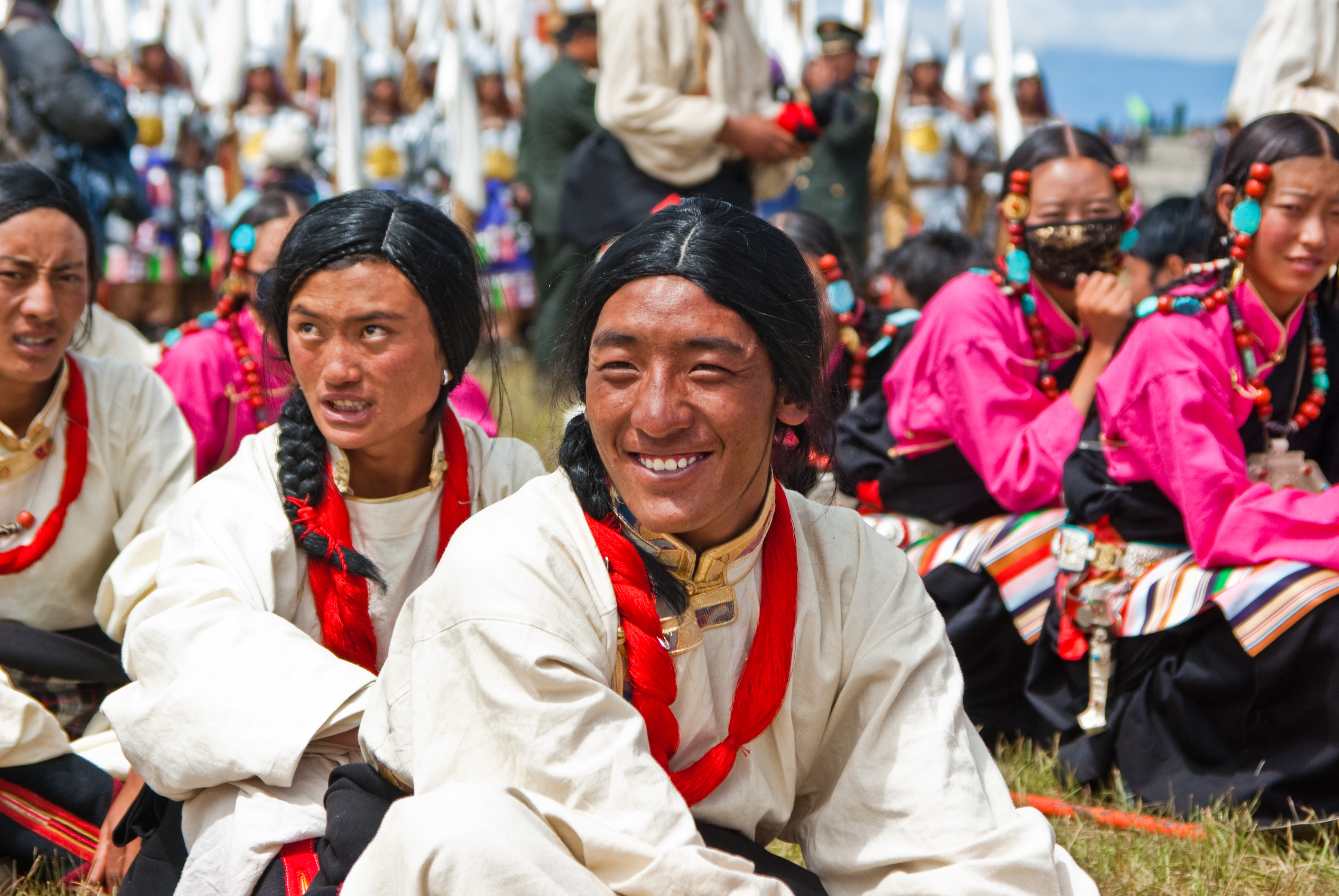 People in Nagqu Horse Racing Festival|thumb|right|230px