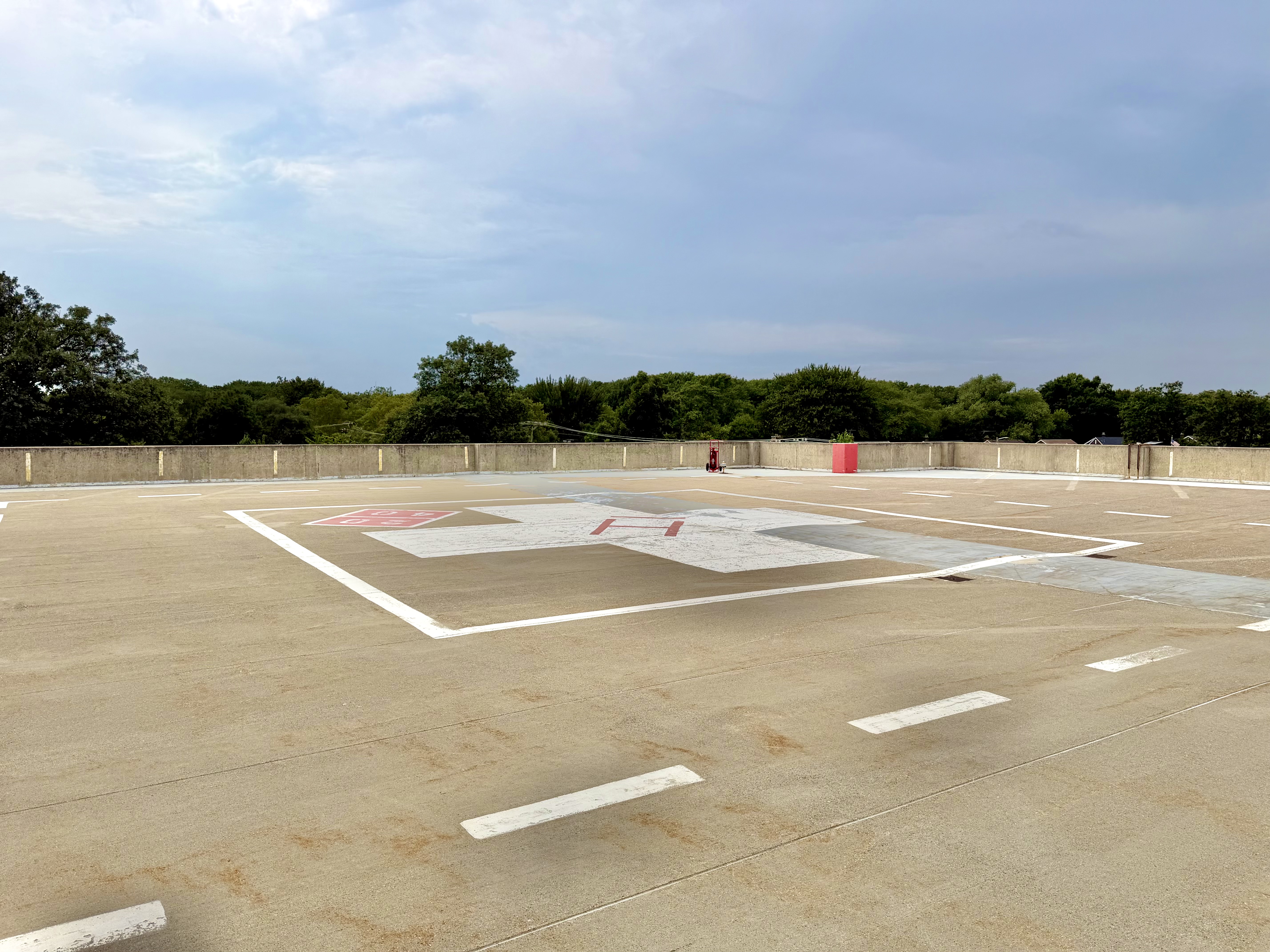 Rooftop helipad
