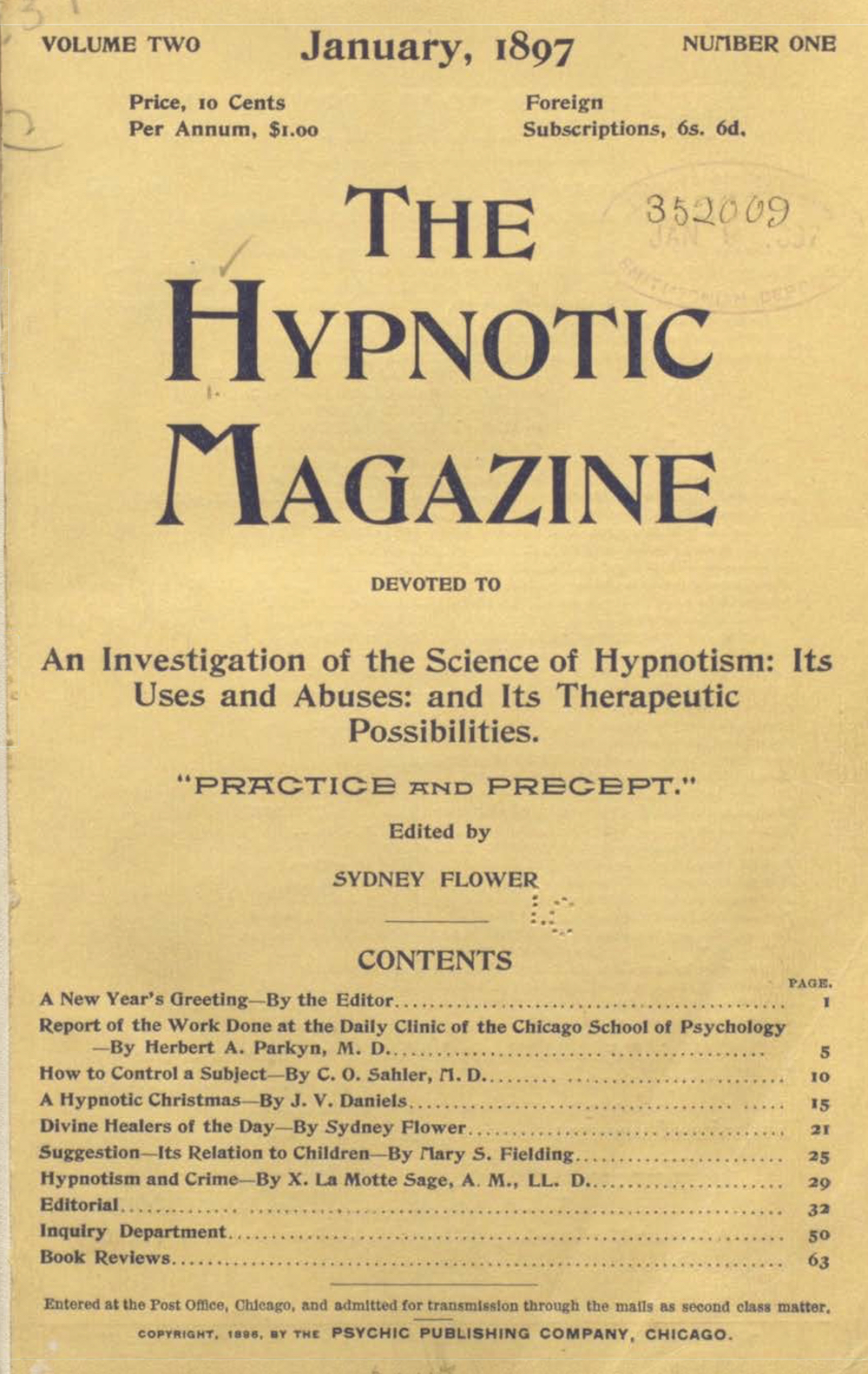 The Hypnotic Magazine (Aug.1896- Dec.1897)