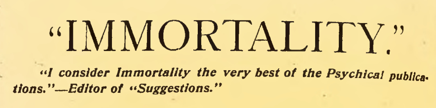 Herbert A. Parkyn’s on Grumbine's Immortality 
