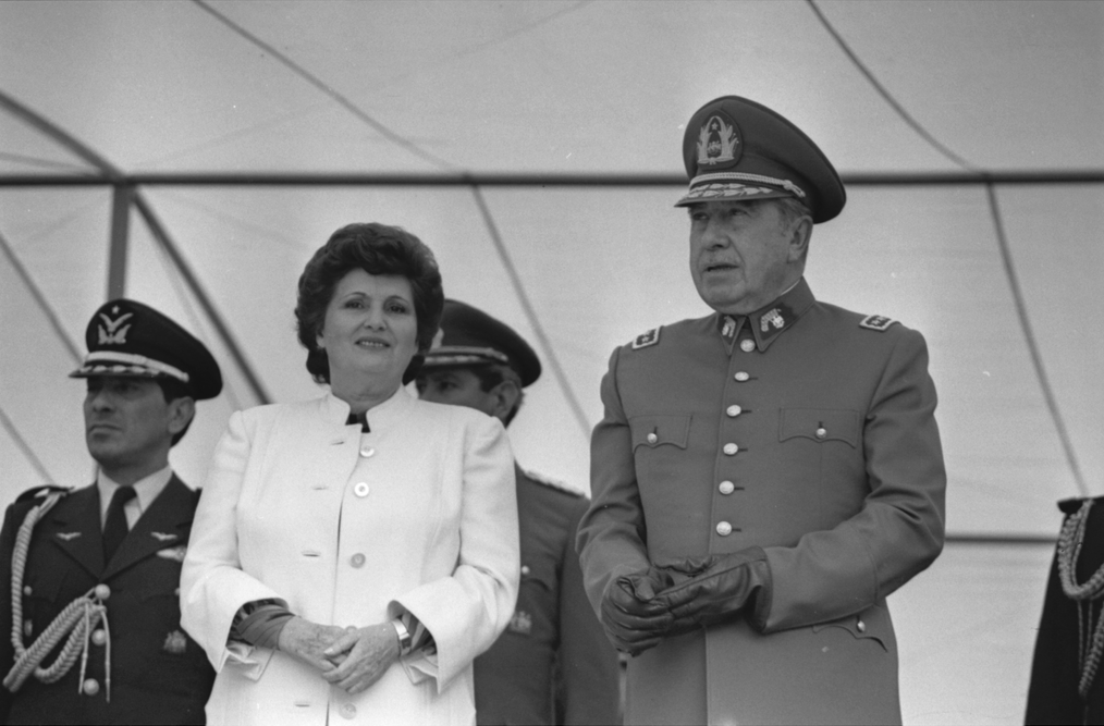 Lucía Hiriart and Augusto Pinochet, the parents of Augusto Pinochet Jr.