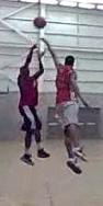 Charles makes a contested jumpshot at London Capital.