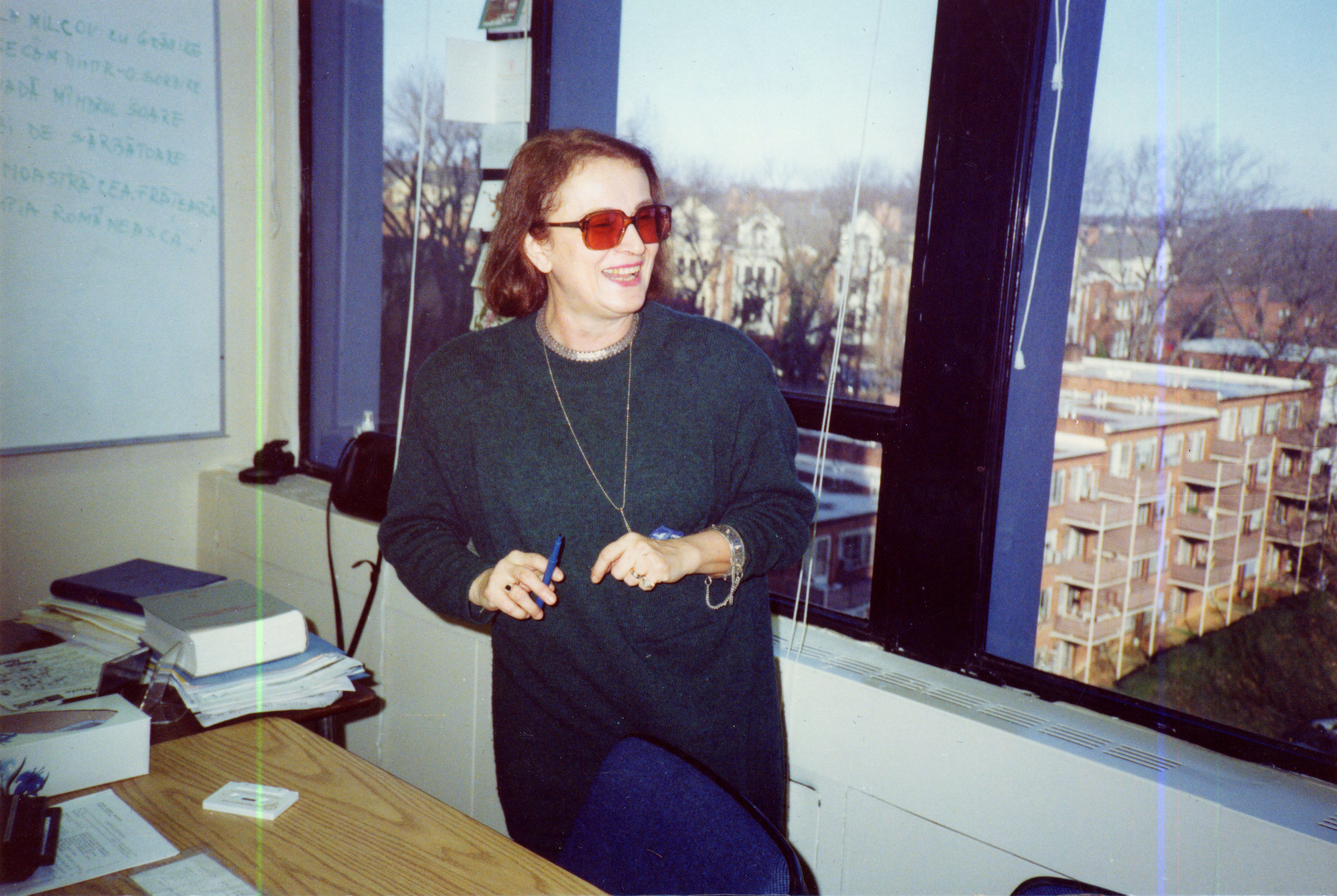 Ligia Filotti during one of her lessons at the National Foreign Affairs Training Institute in 1992