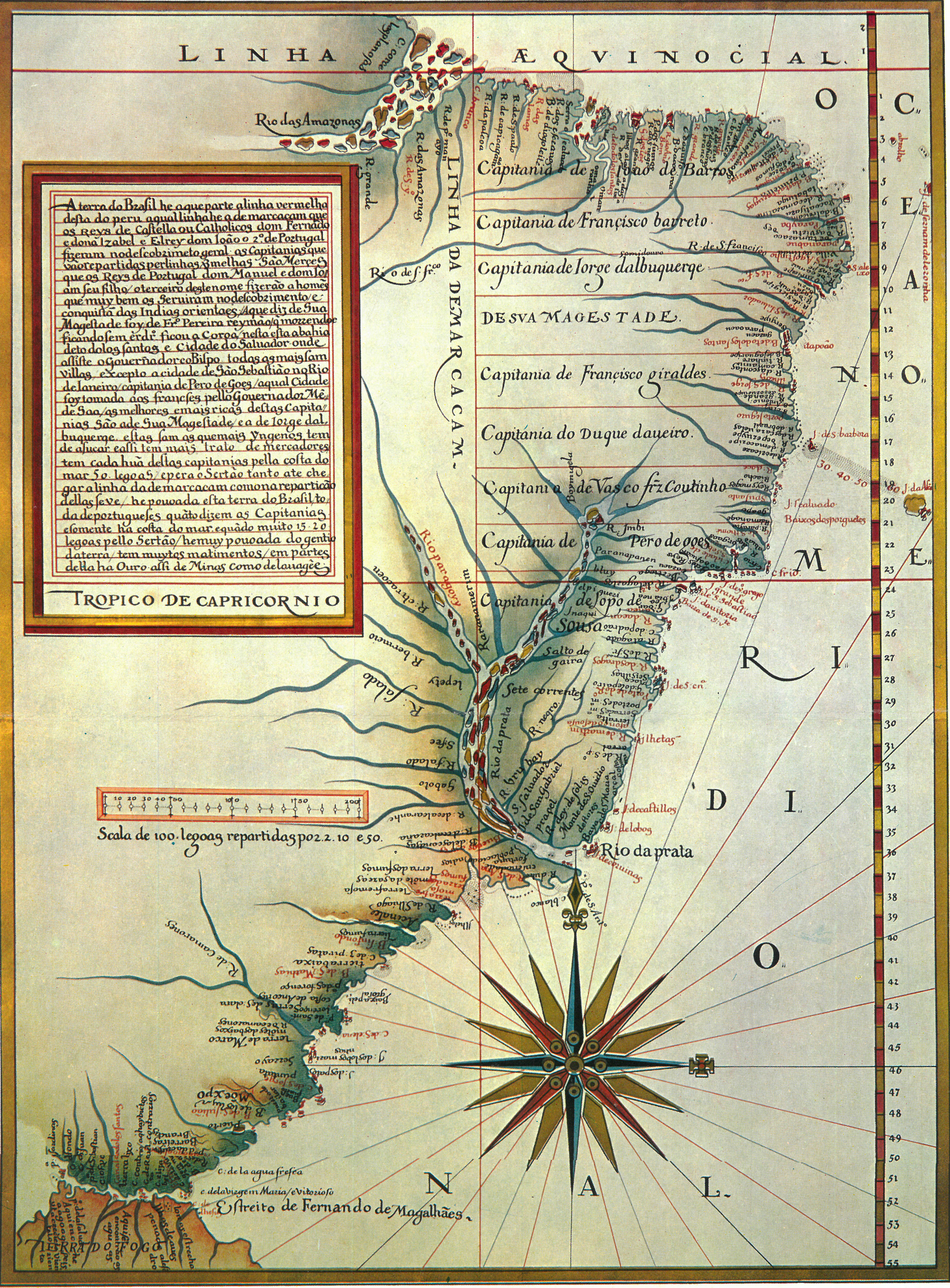Ferdinando I of Tuscany did the tentative to create a colony in 1608 in Guyana, next to the "demarcatio linea" between the Portuguese and Spanish colonies