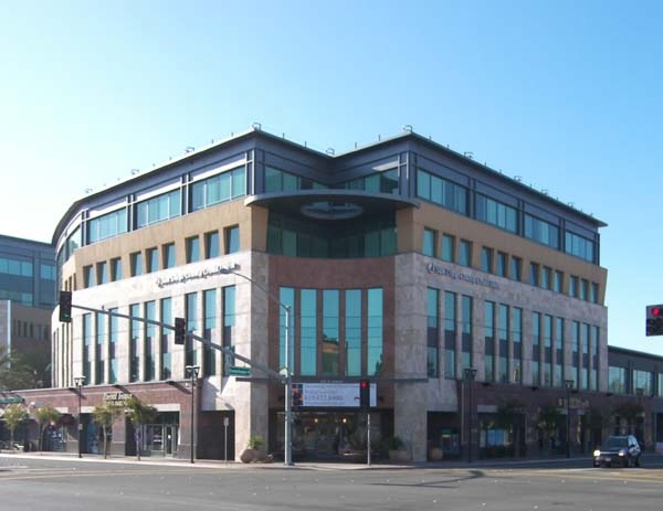A street corner in Downtown Chula Vista.