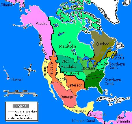 The CNA and USM, 1902â€“23. Benito HermiÃ³n's conquests appear in pink.