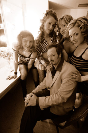 S. Scott Conner with the Connerette Dancers