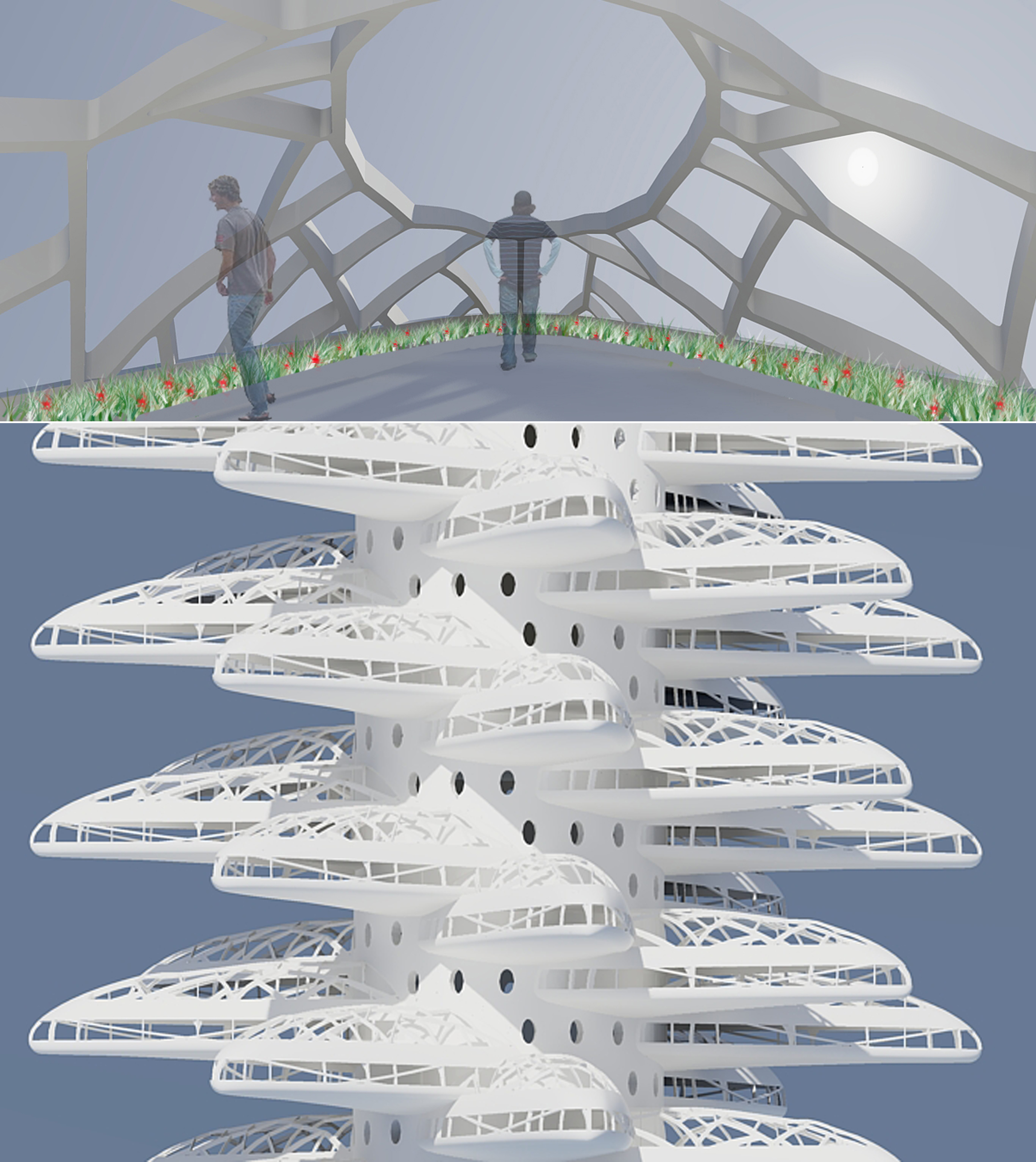 In phyllotxy towers, each apartment unit has its own open-to-the-sky yard. So, it is possible to name each unit of these towers a house In phyllotxy towers, each apartment unit has its own open-to-the-sky yard. So, it is possible to name each unit of these towers a house