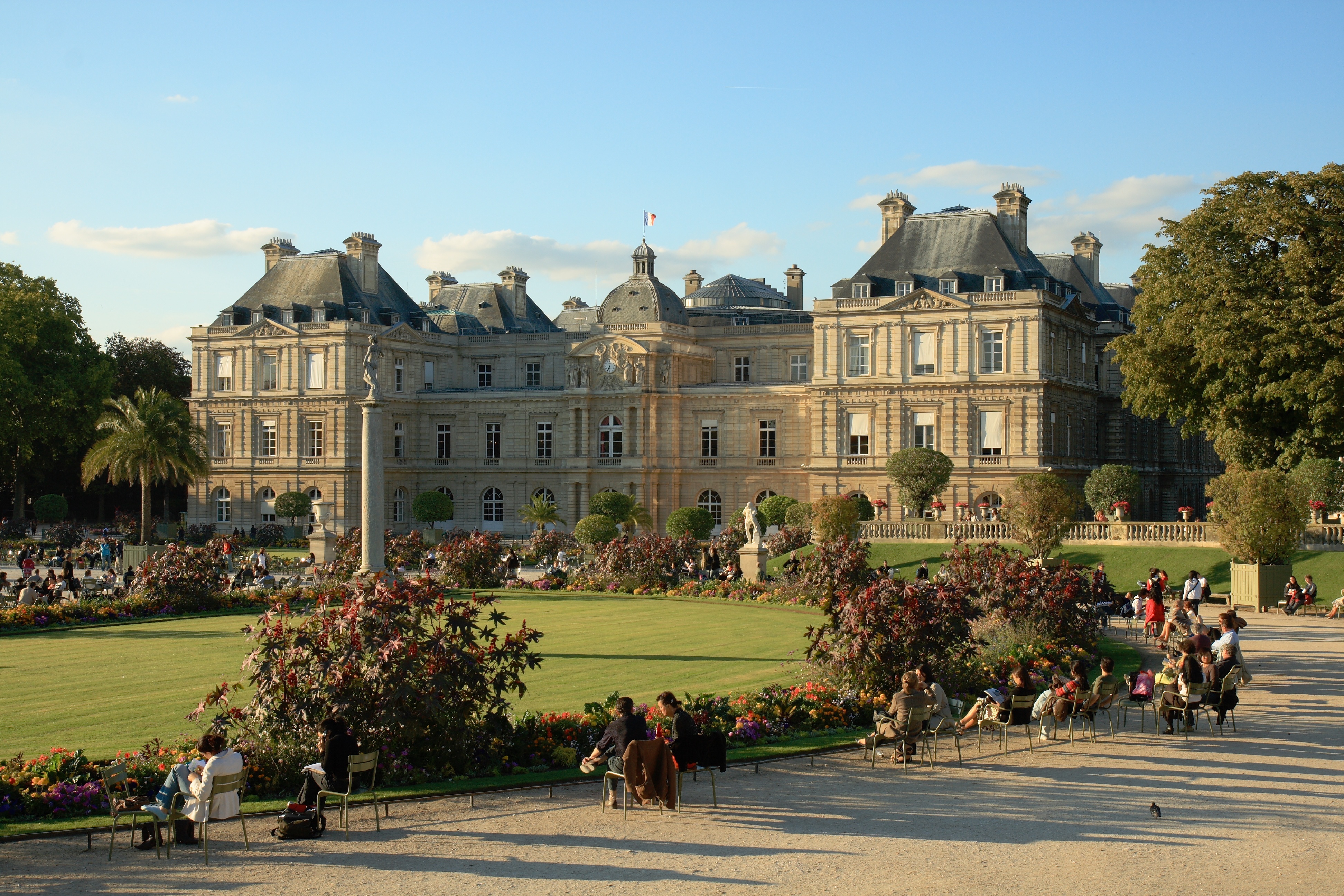 Luxembourg Palace at sunset