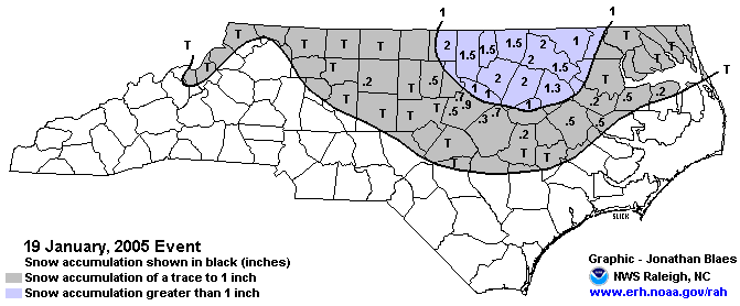 snowfall totals for the event