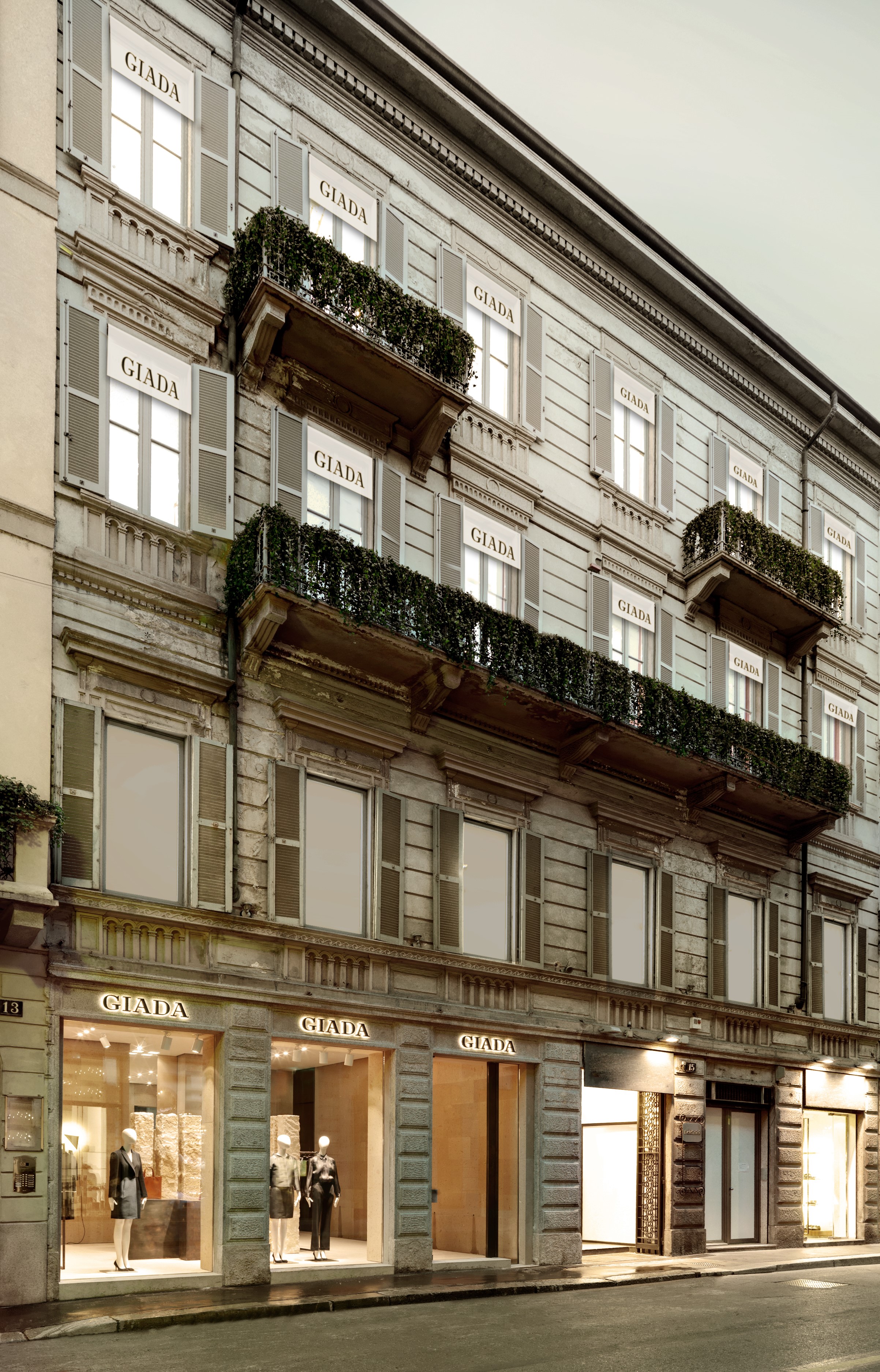 Giada flagship store facade Giada flagship store facade